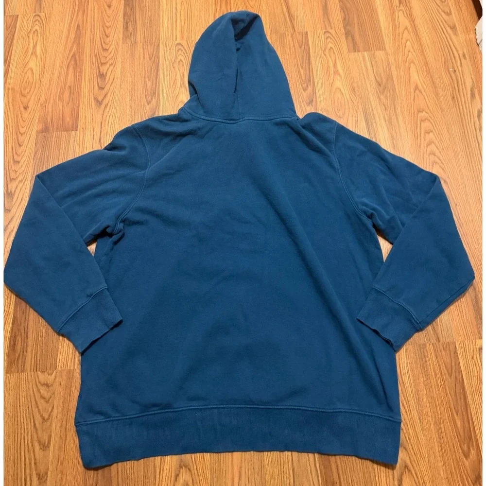 The North Face Half Dome Graphic Hoodie Mens XL Blue Pullover
